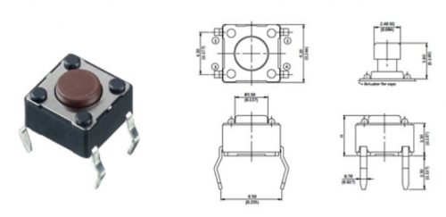 PHAP5-30 Series Tact Switches - Control Devices